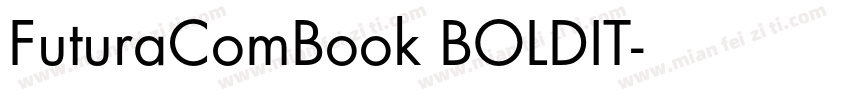 FuturaComBook BOLDIT字体转换